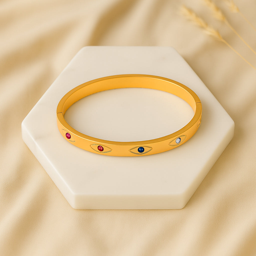 Elegant Multi-Colour Stone Bracelet