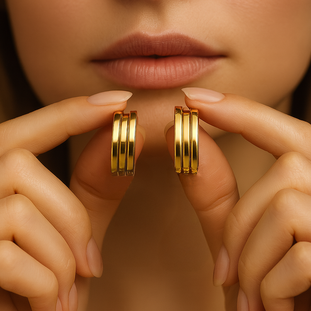 Dual Toned Hoops