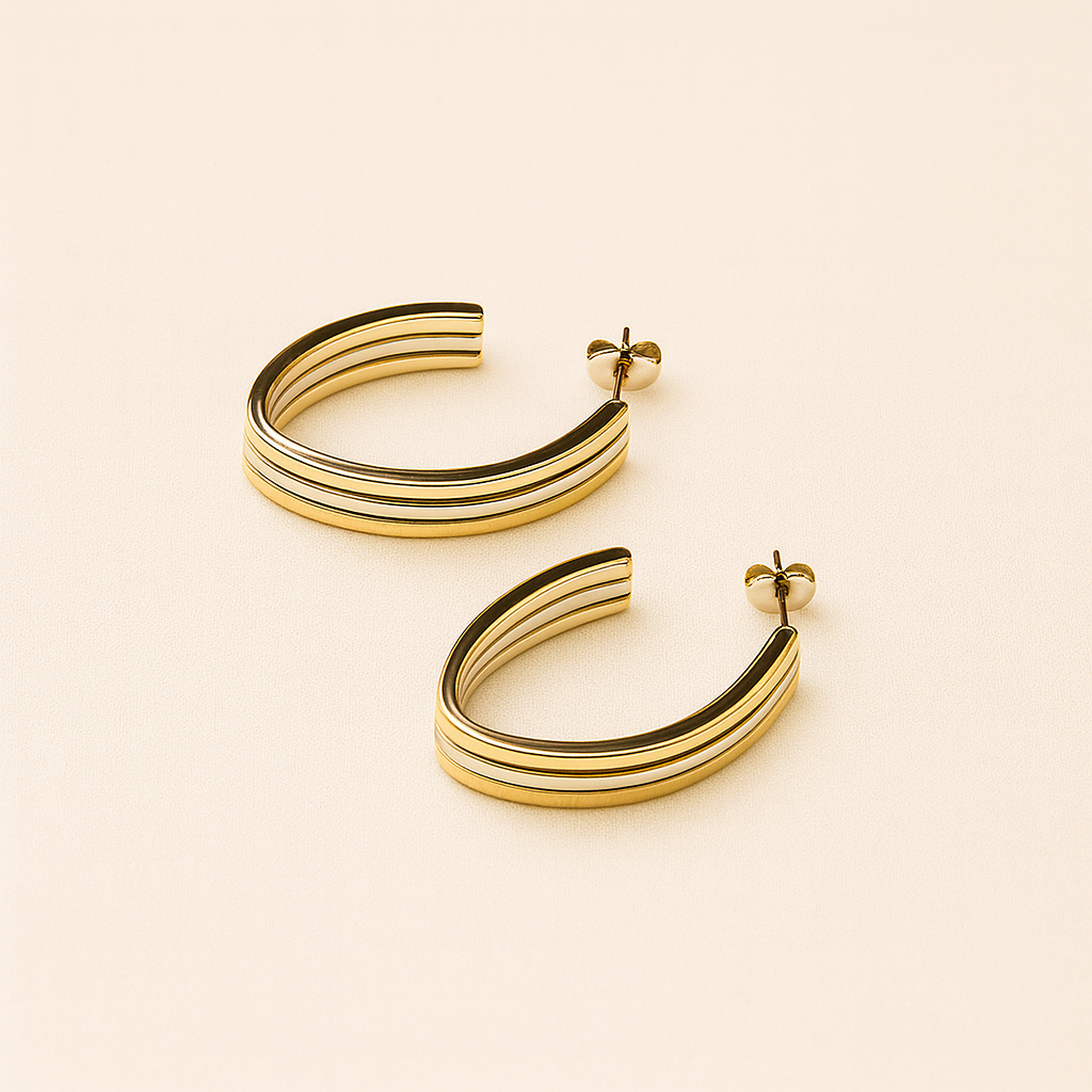 Dual Toned Hoops