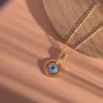 Load image into Gallery viewer, Gold Plated Evil Eye Round Pendants