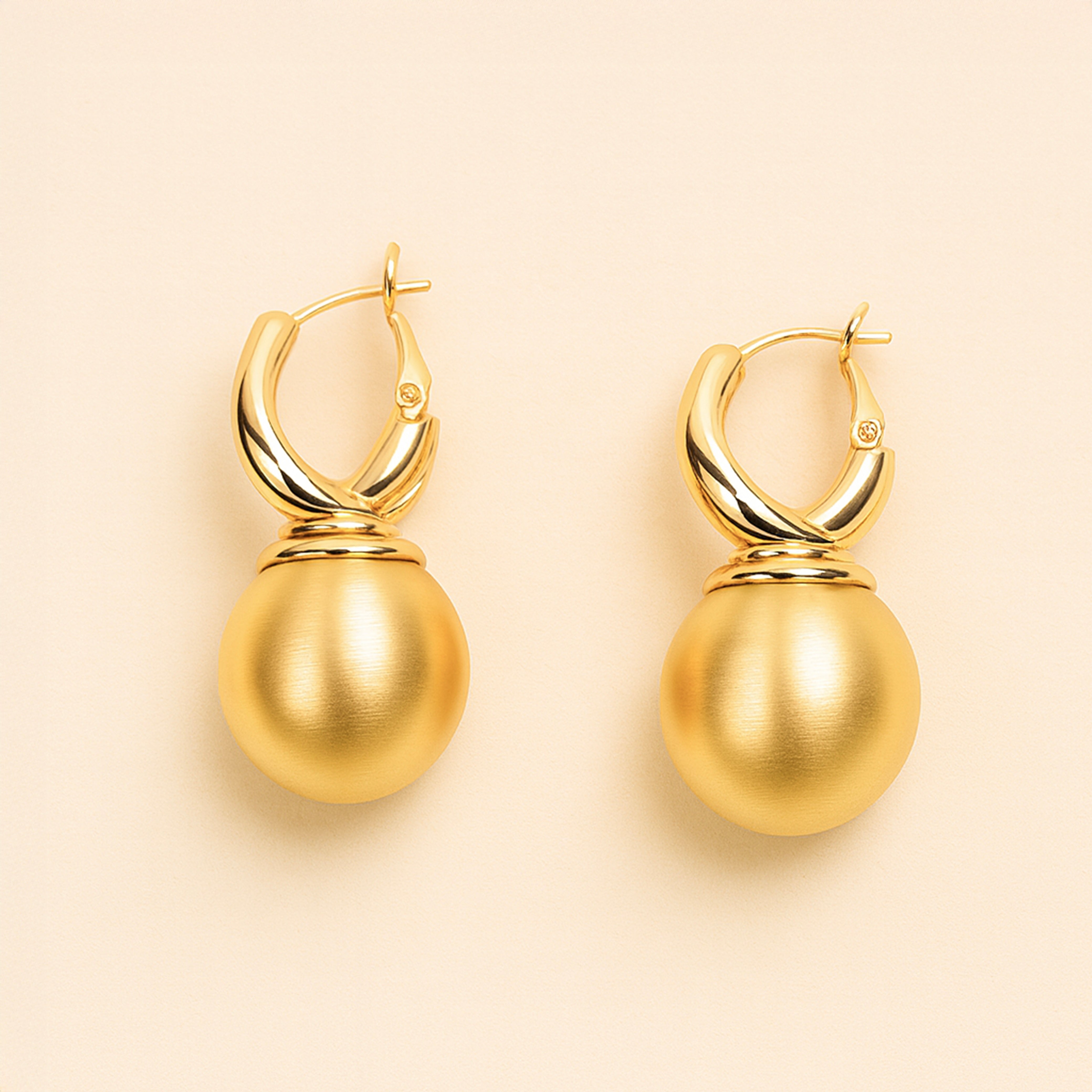 Gold Pop Drop Earrings