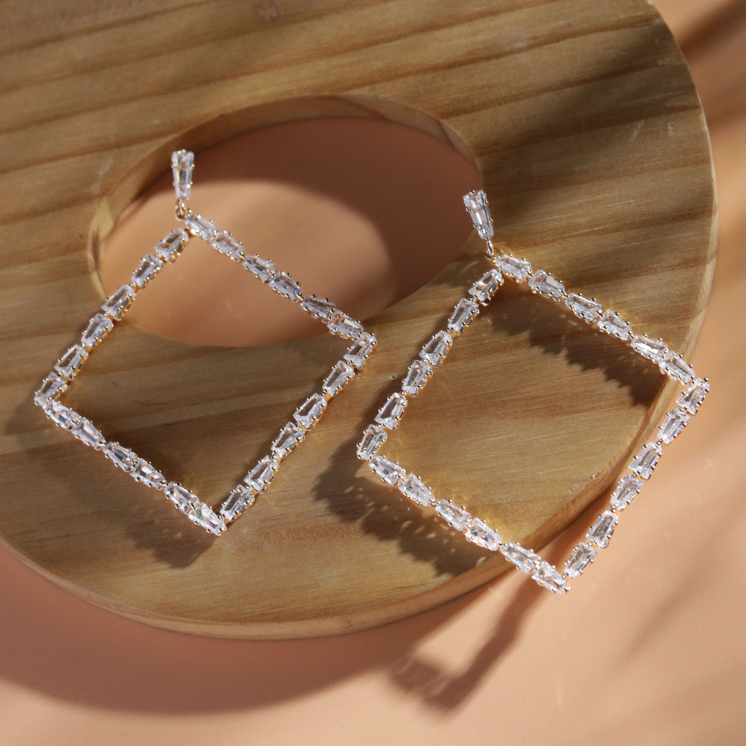 Square A.D Earrings