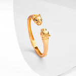 Load image into Gallery viewer, Double Headed Panther Gold Bracelets
