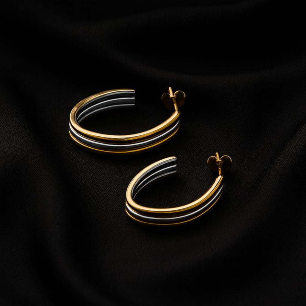 Dual Toned Hoops