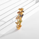 Load image into Gallery viewer, Multicolour Butterfly Gold Bangle Bracelets