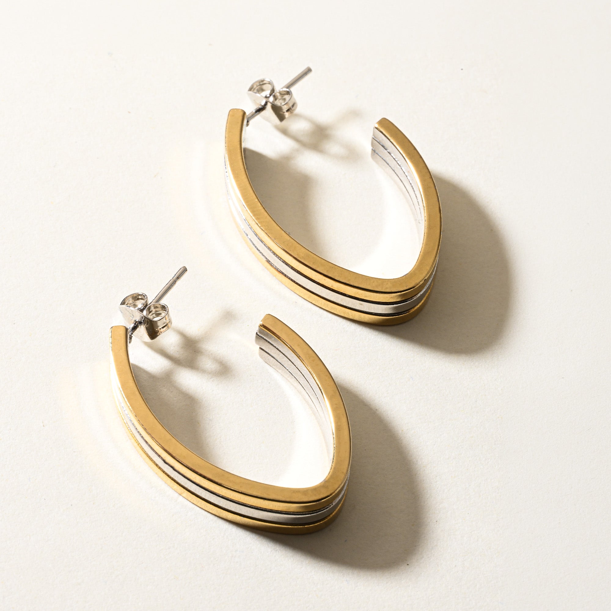 Dual Toned Hoops