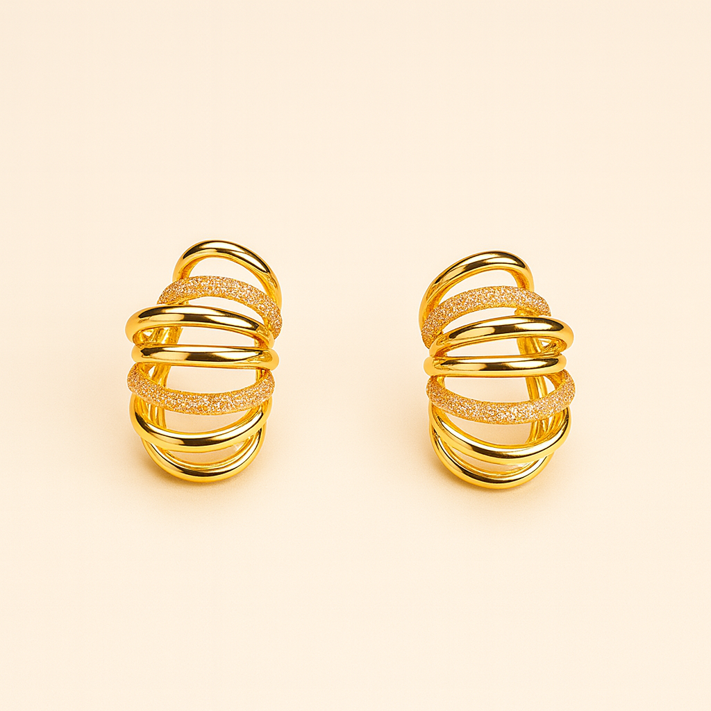 Shine & Swirl Drop Earrings