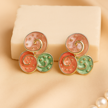 Swirl Multicolor Studs