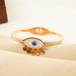 Load image into Gallery viewer, Evil Eye Rose Gold Bracelet