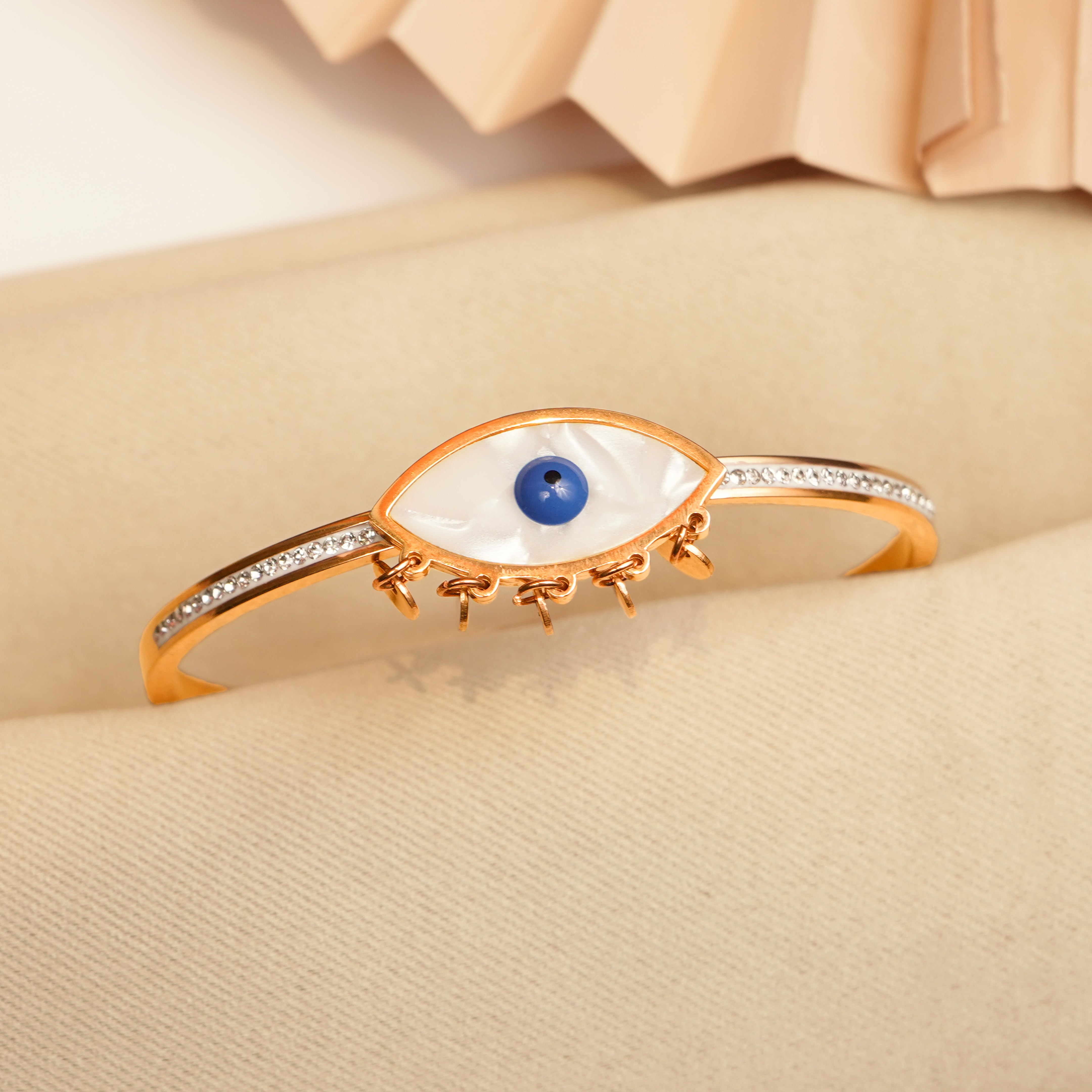 Evil Eye Rose Gold Bracelet
