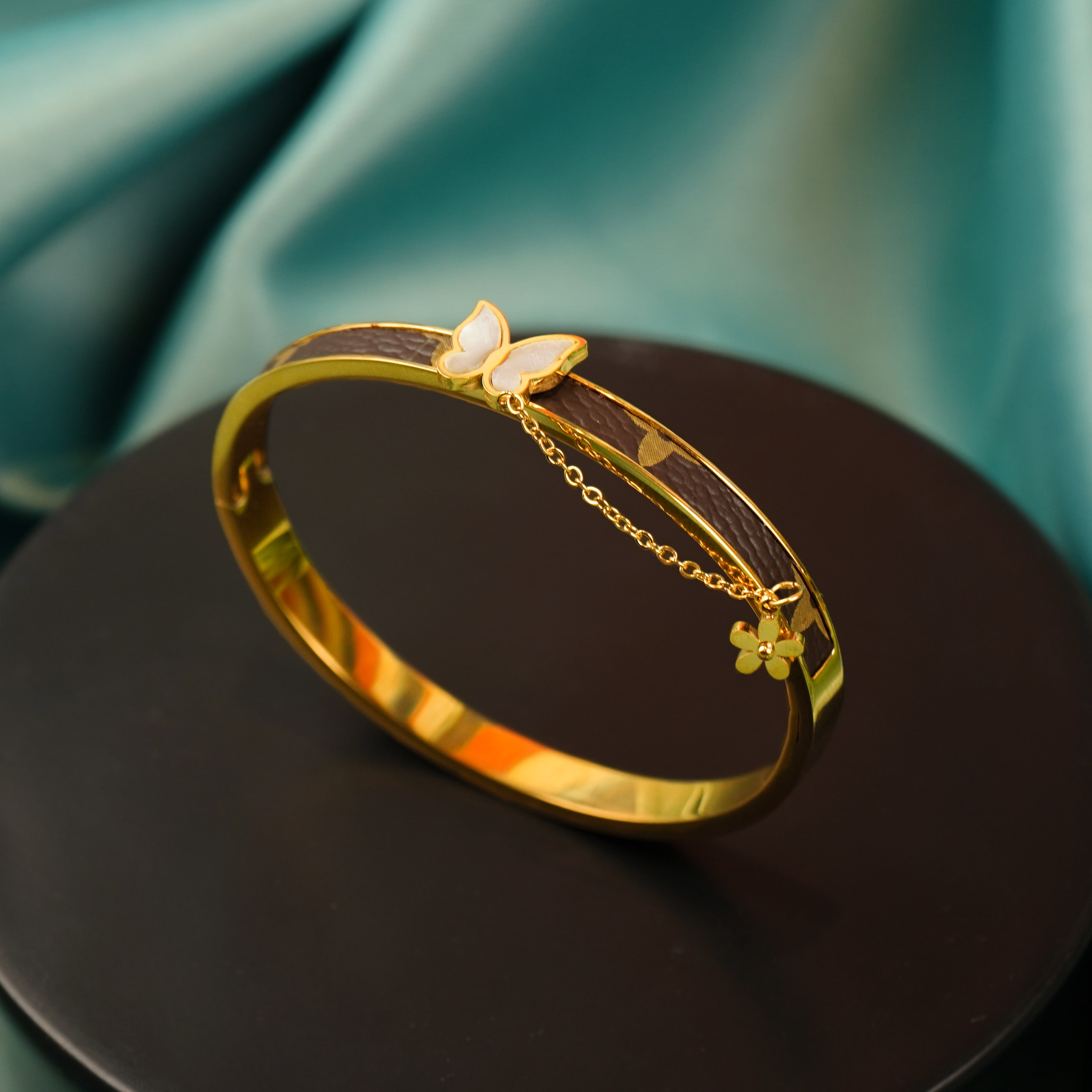 Butterfly Bracelet with Hanging Charm