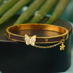 Load image into Gallery viewer, Butterfly Bracelet with Hanging Charm