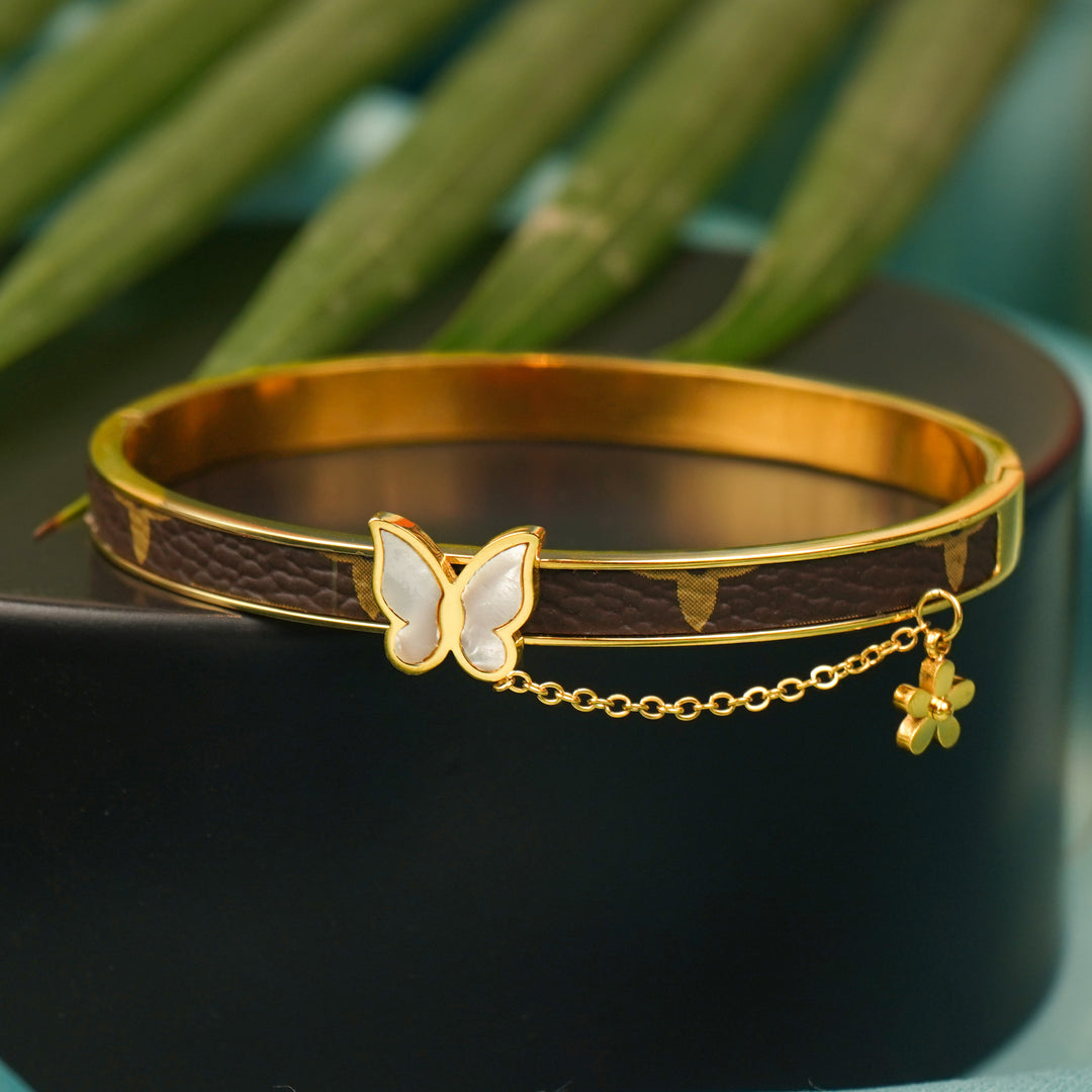 Butterfly Bracelet with Hanging Charm