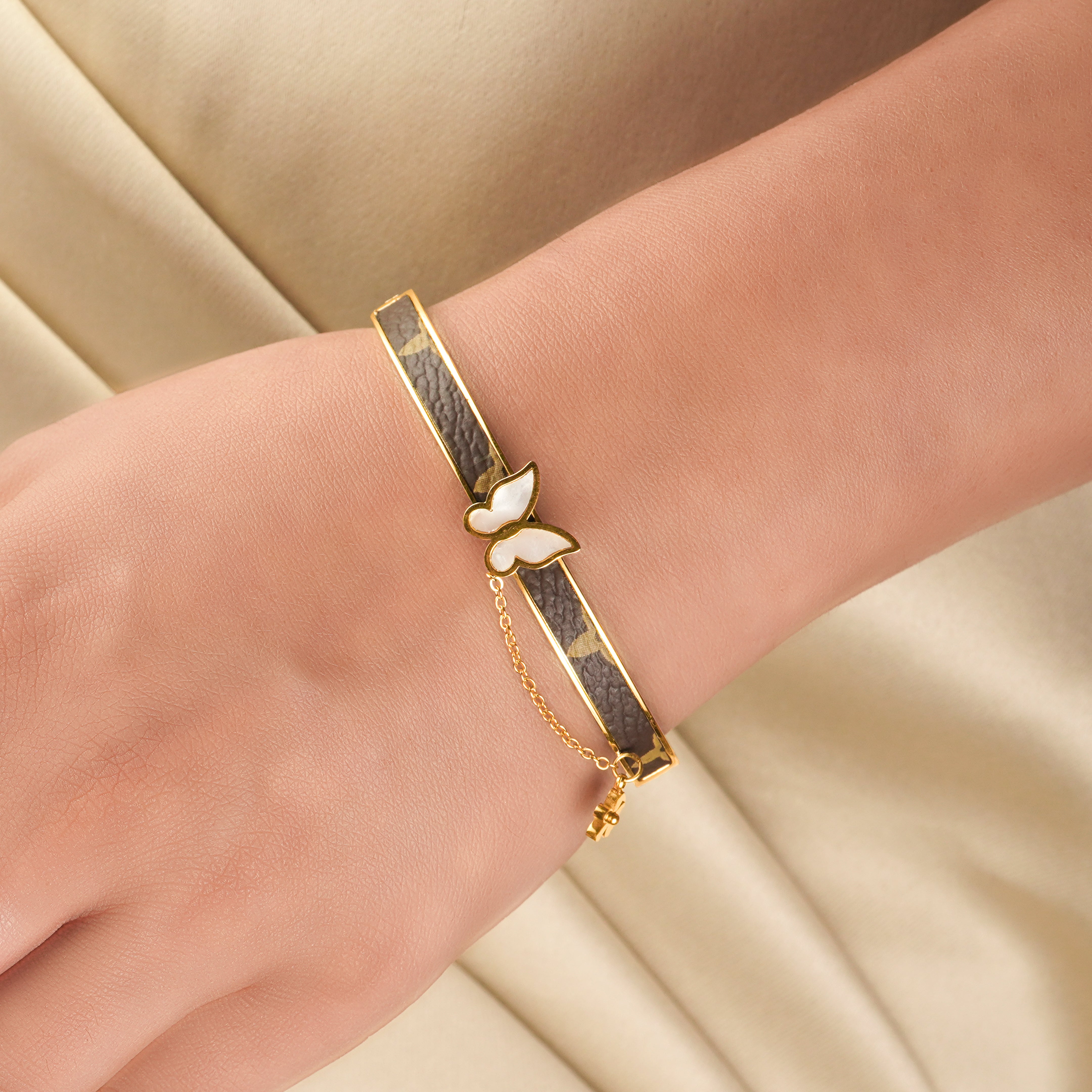 Butterfly Bracelet with Hanging Charm