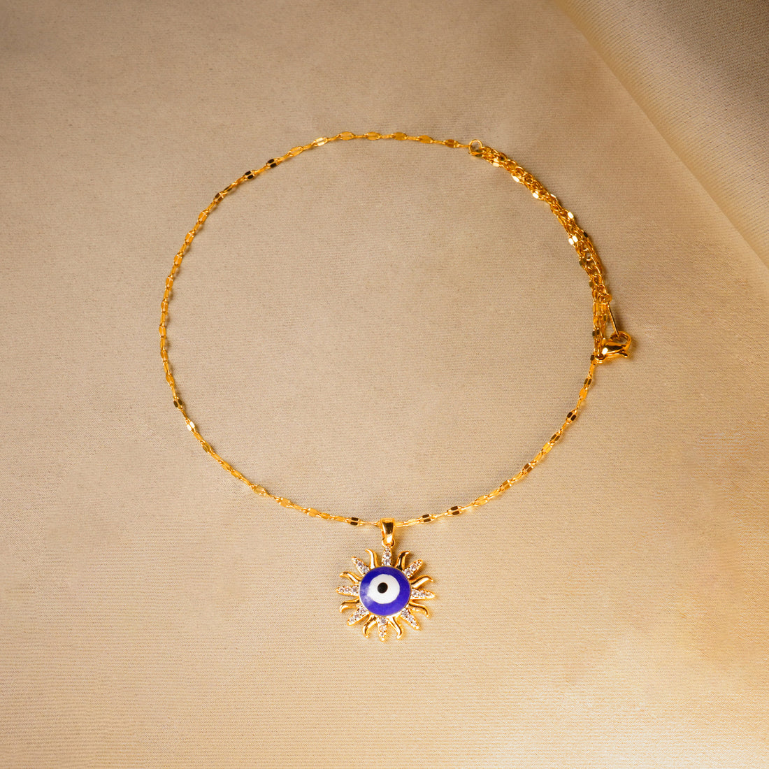 Round Evil Eye Pendant