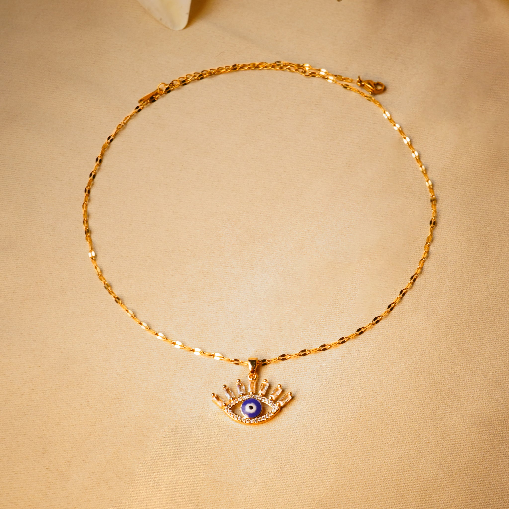 Evil Eye Gold Plated Pendant