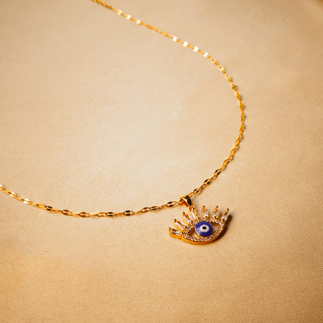 Evil Eye Gold Plated Pendant