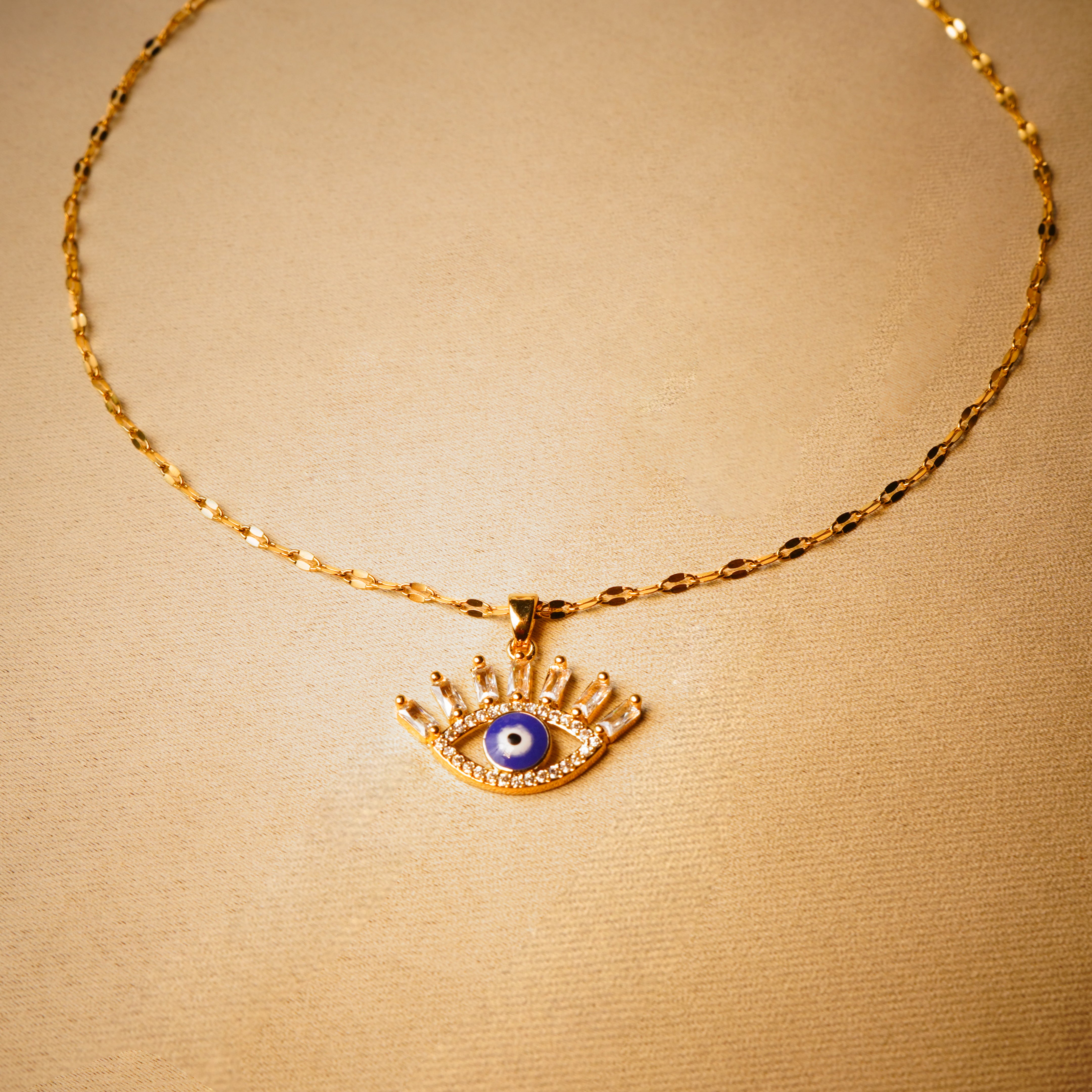 Evil Eye Gold Plated Pendant