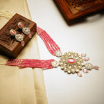 Load image into Gallery viewer, Antique Kundan Polki Pendant Necklace Set