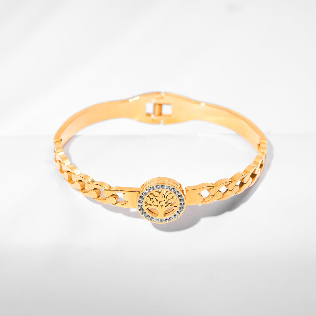 Zirconia Gold-Plated Bracelet