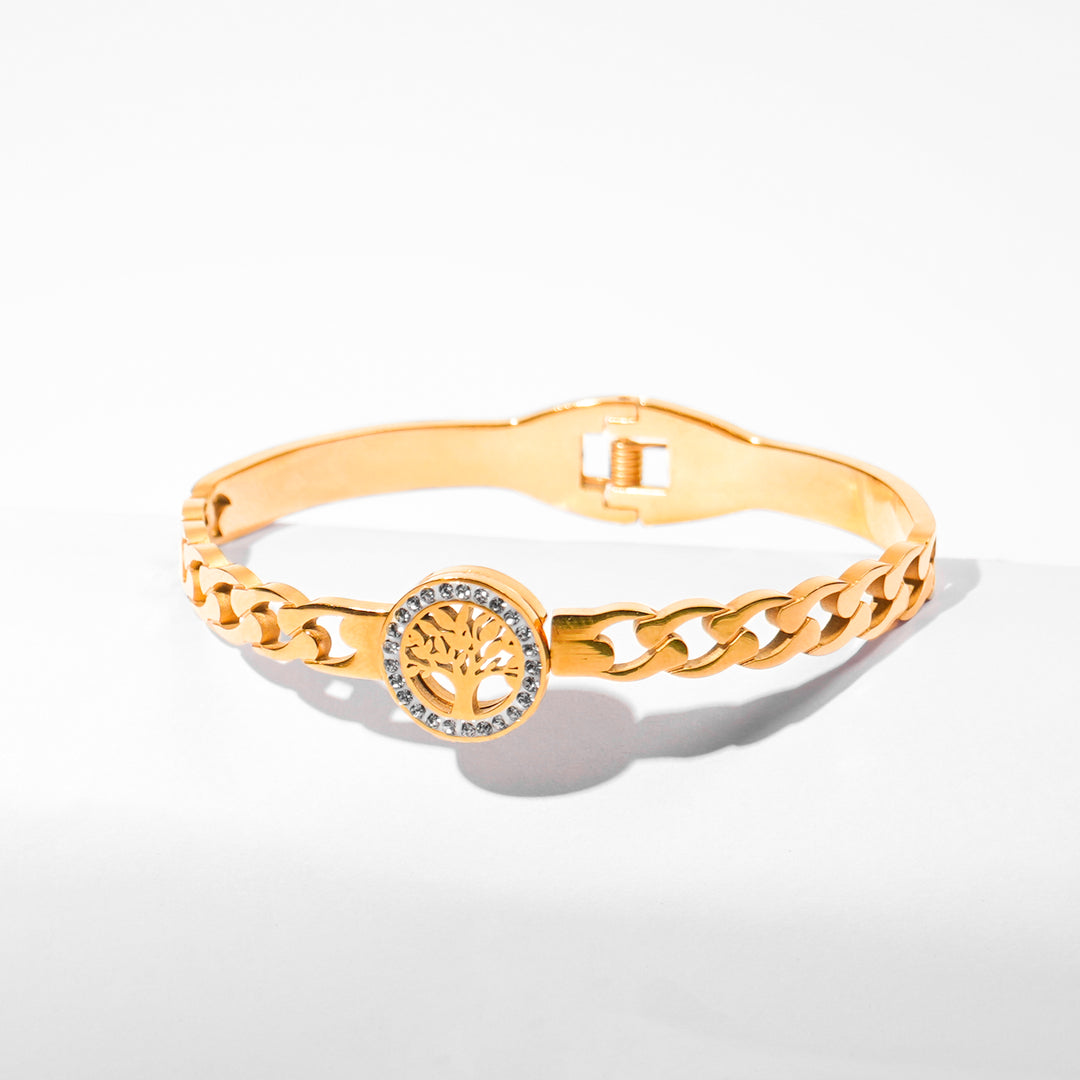 Zirconia Gold-Plated Bracelet