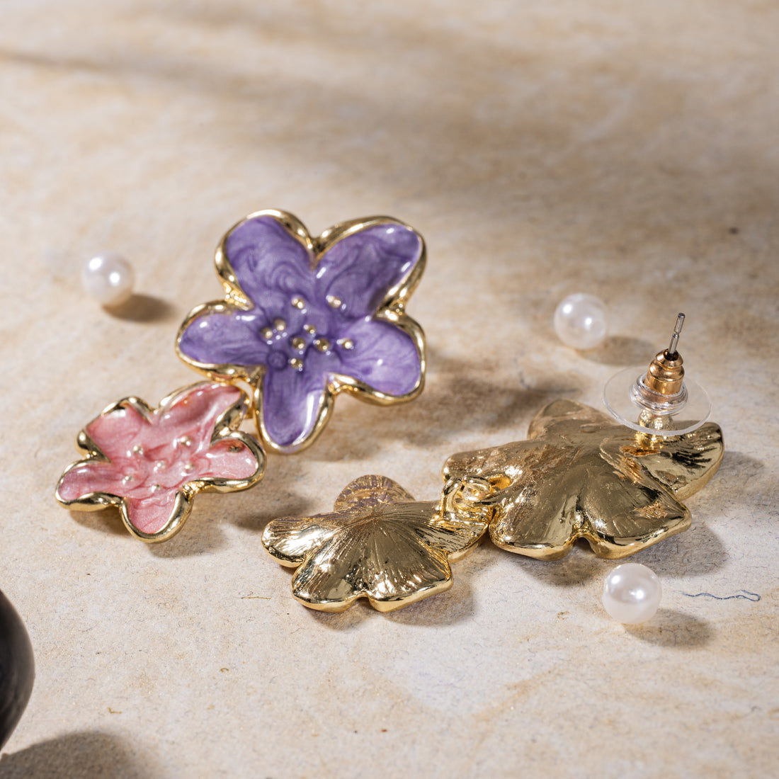 Floral Hanging Drop Earrings
