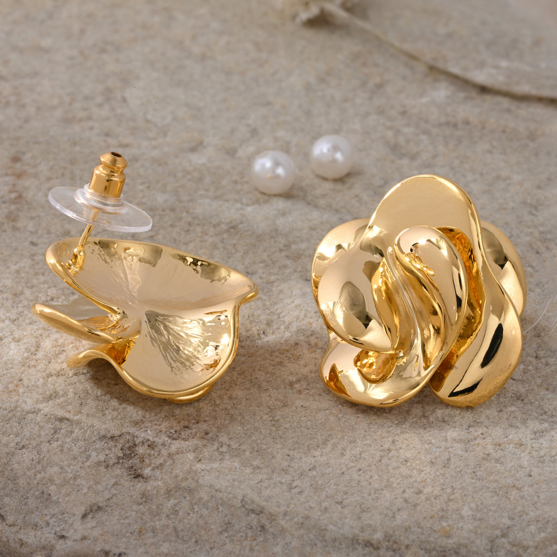 Golden Rose - Statement Studs