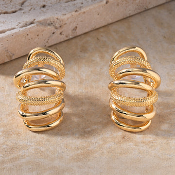 Shine & Swirl Drop Earrings