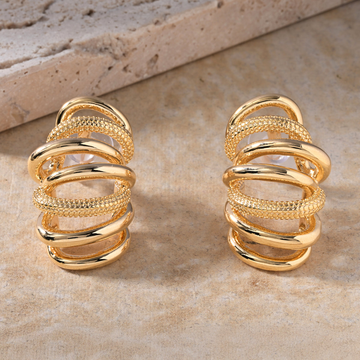 Shine & Swirl Drop Earrings