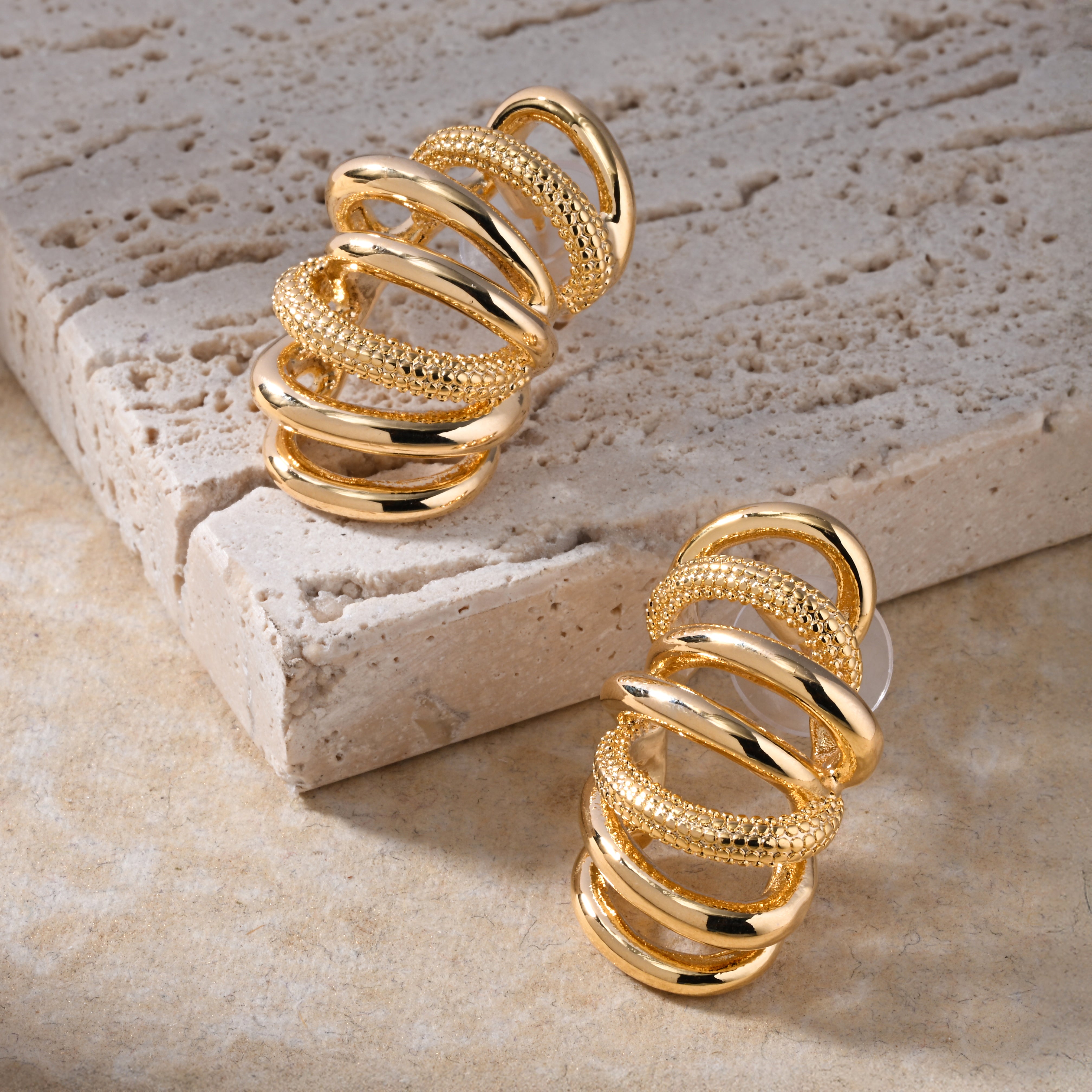 Shine & Swirl Drop Earrings