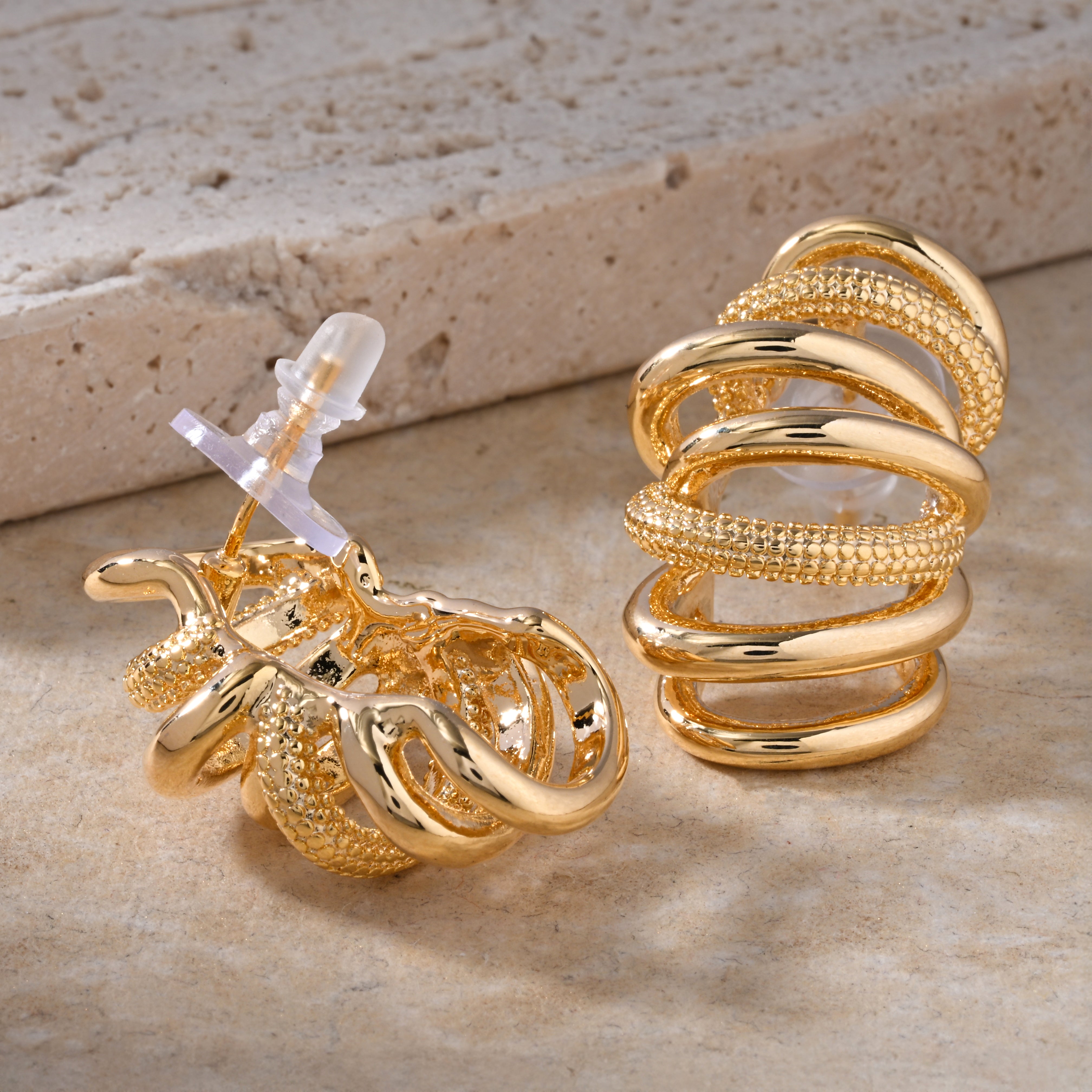 Shine & Swirl Drop Earrings