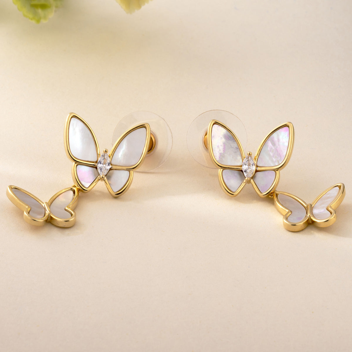 Starlit Butterflies - Drop Earrings