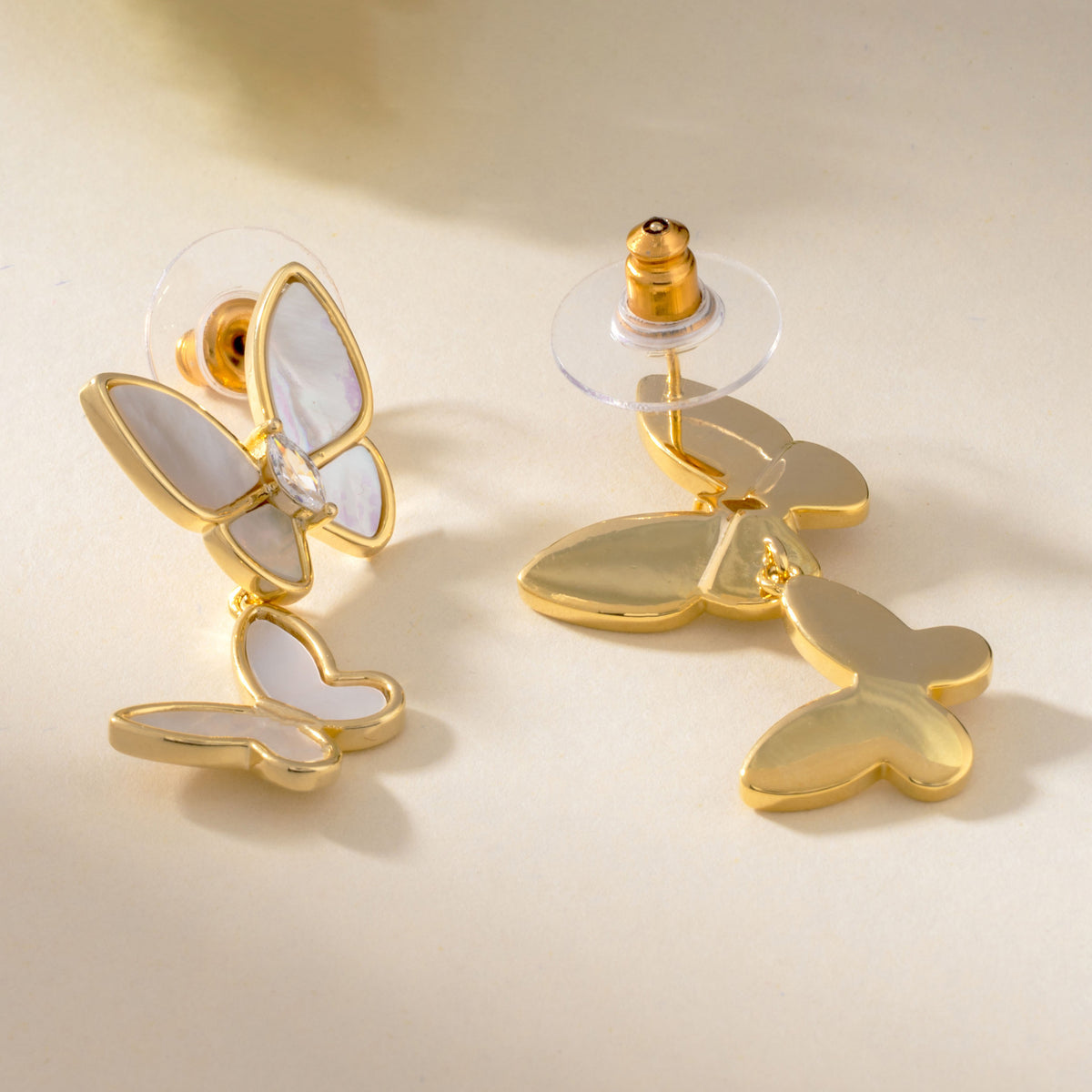 Starlit Butterflies - Drop Earrings