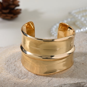 Golden Gloss Cuff Bracelet