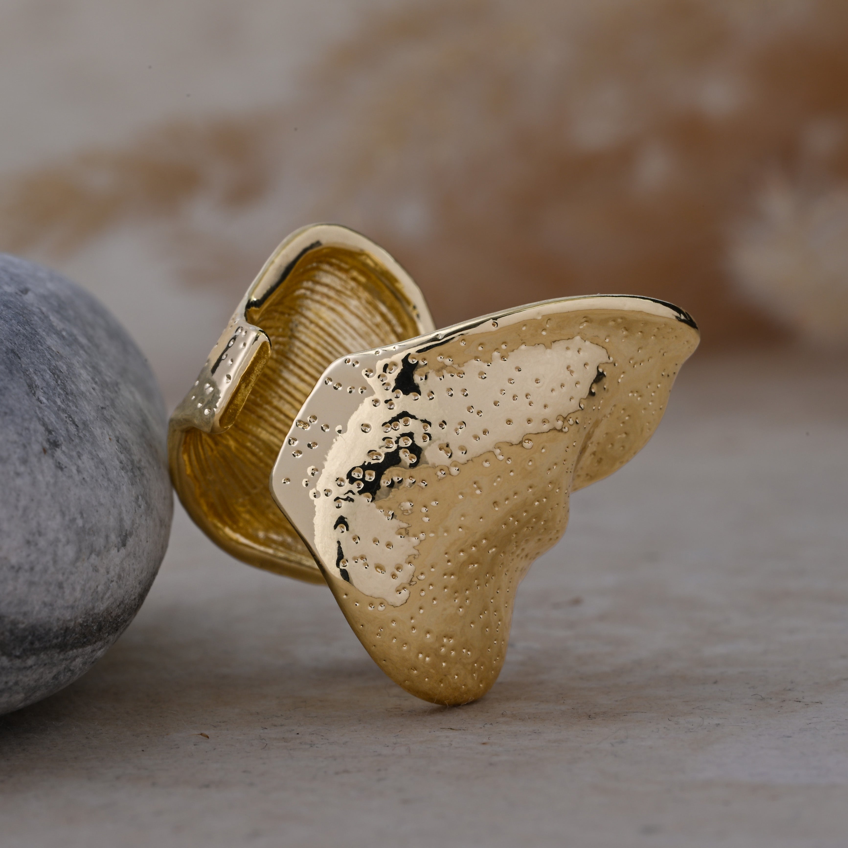 Golden Bow - Statement Ring