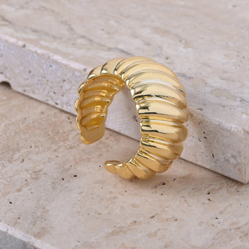 Golden Chunky Open Ring