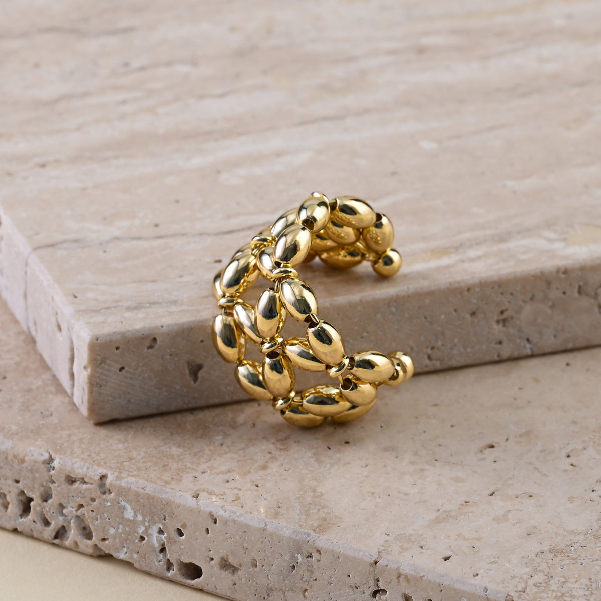 Blooming Links - Statement Open Ring