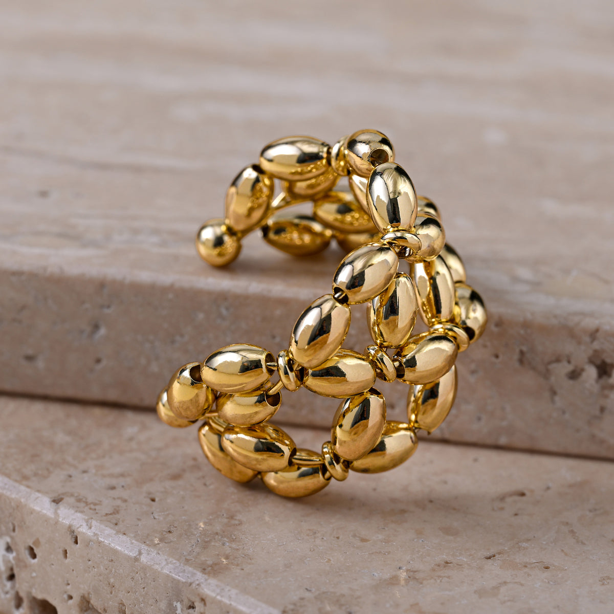 Blooming Links - Statement Open Ring