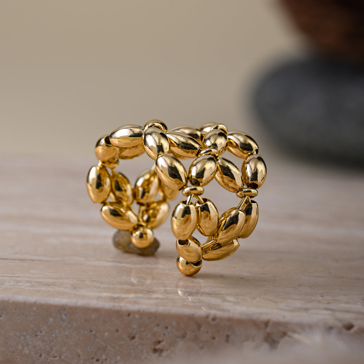 Blooming Links - Statement Open Ring