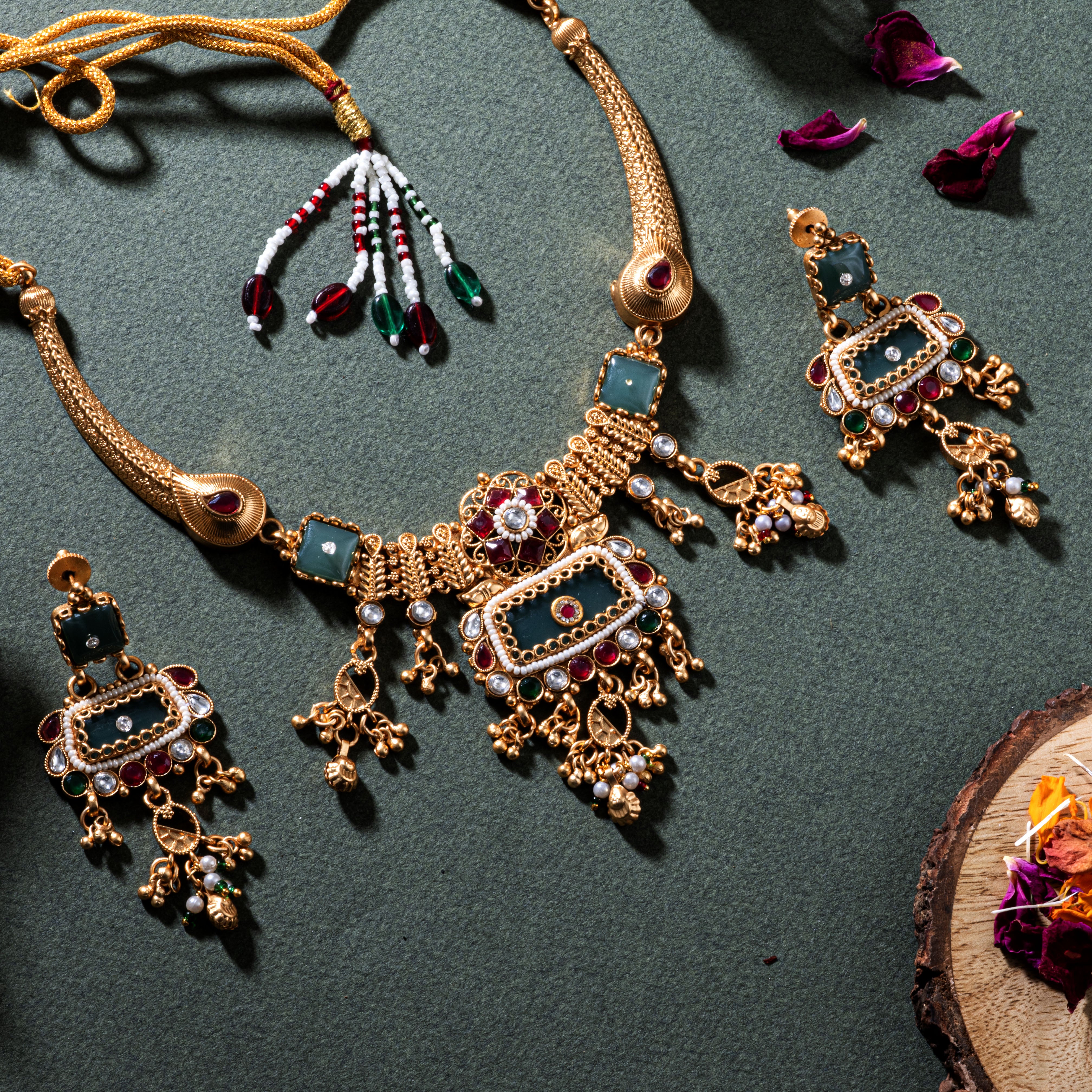 Meenakari Kundan Choker Set