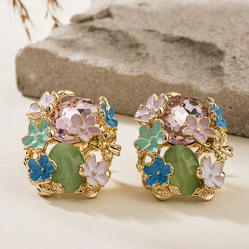Pink Pastel Bloom Studs