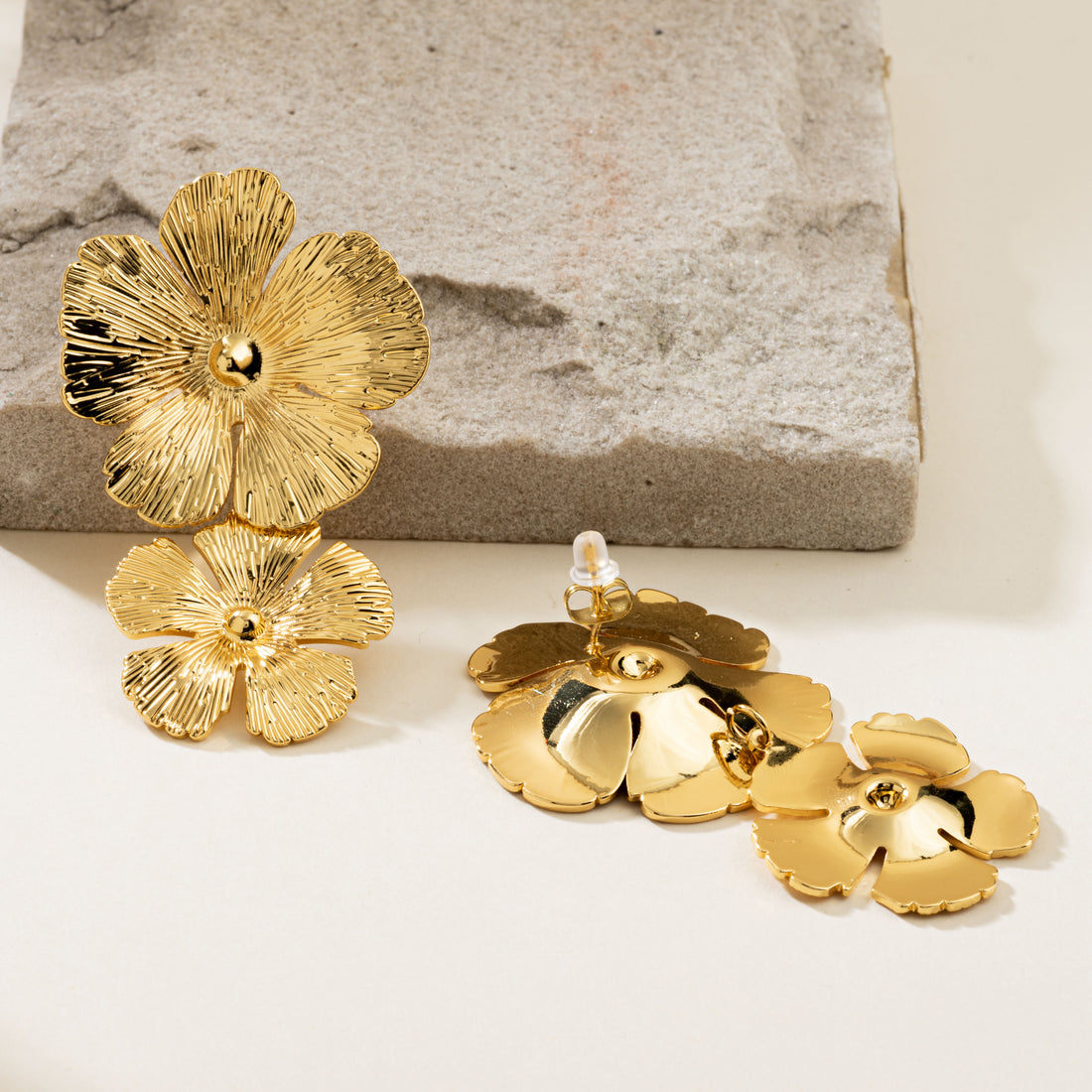 Golden Orchids Earrings