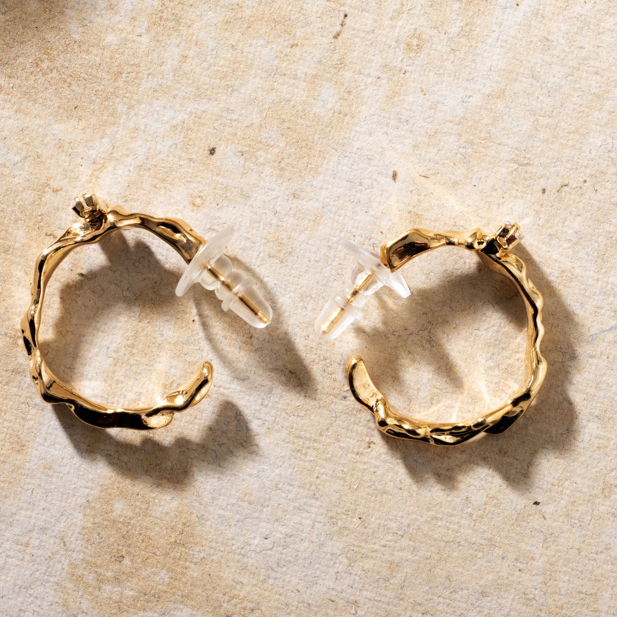 Stylish Hoops With Big Stone