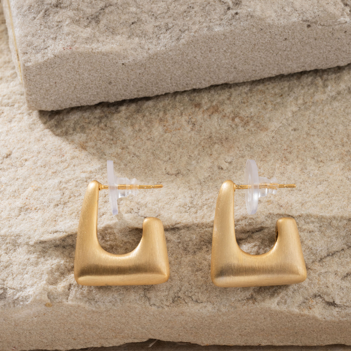 Hoops With Gold Matte