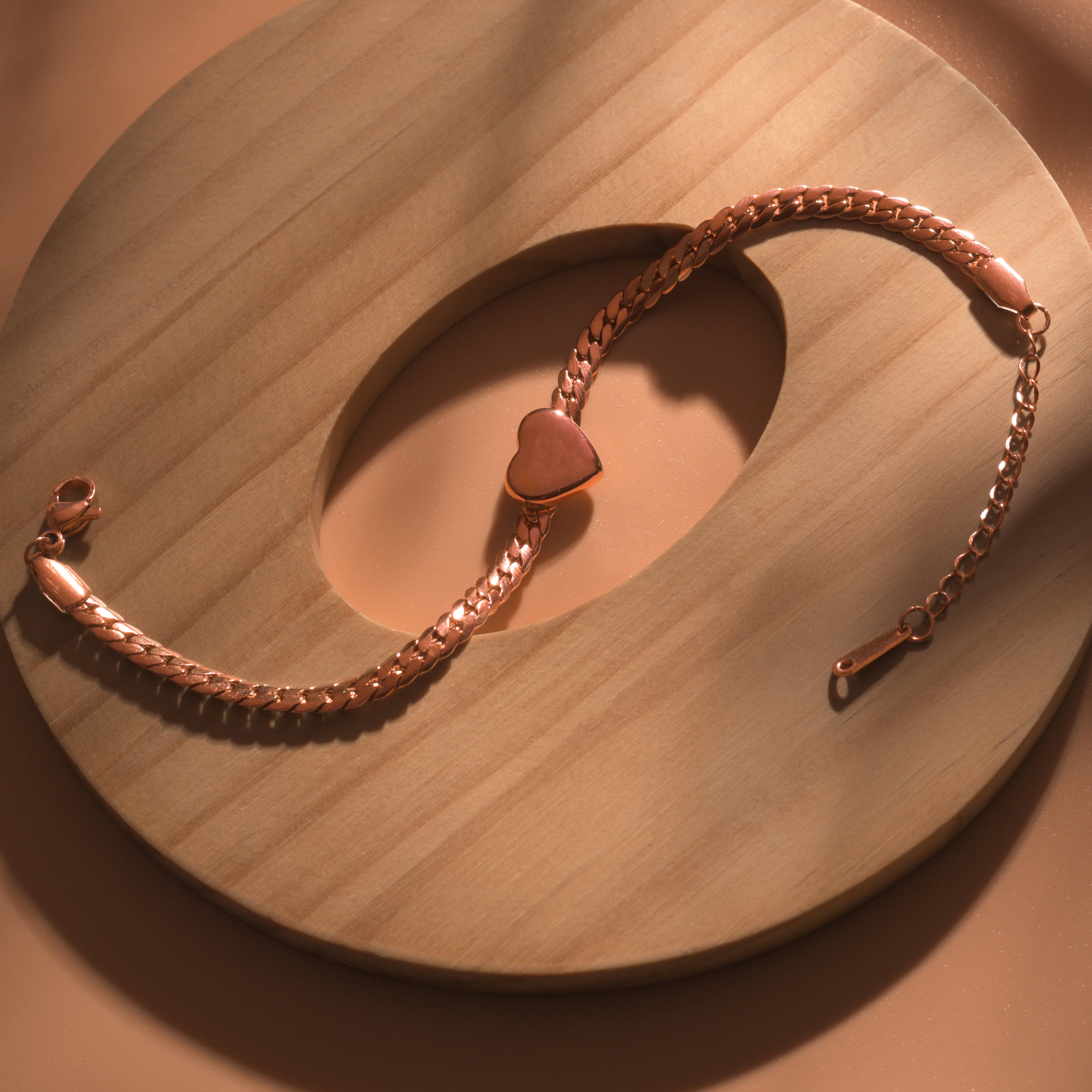 Rose Gold Personalised Popcorn Bracelet
