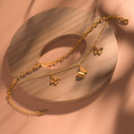 Load image into Gallery viewer, Butterfly Gold Chain Bracelets