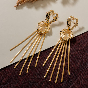Heart Shape Drop Earrings