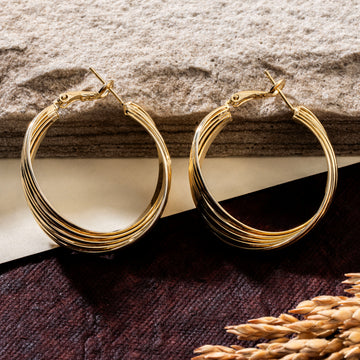 Iconic Twisted Hoops Earrings