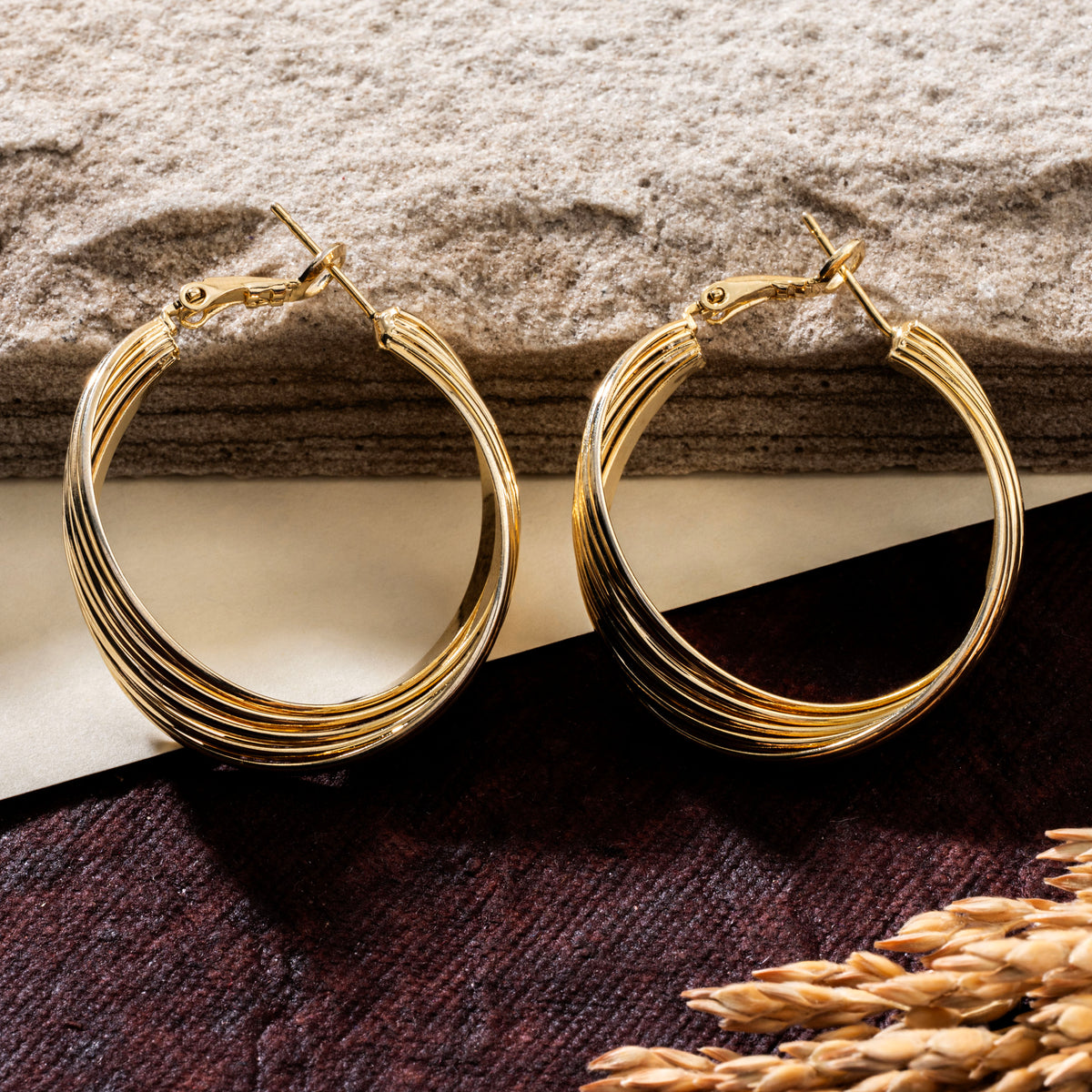 Iconic Twisted Hoops Earrings
