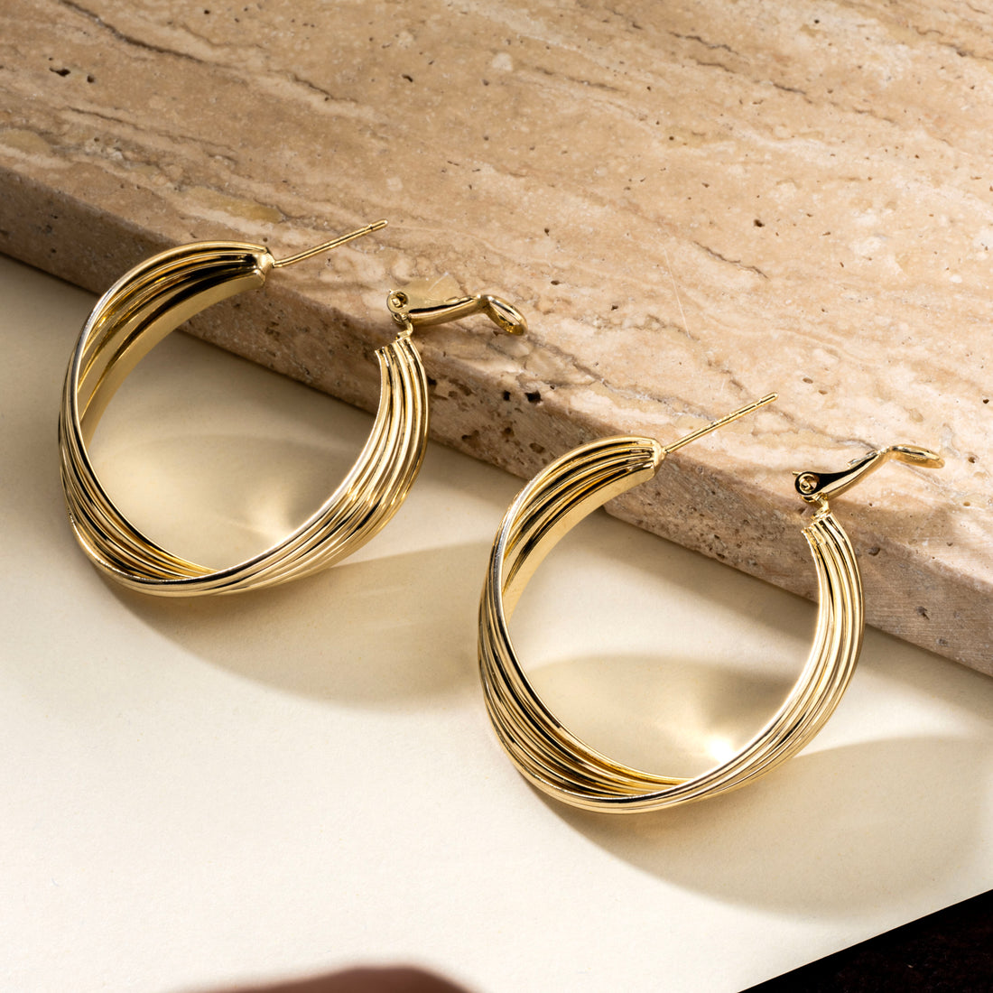 Iconic Twisted Hoops Earrings
